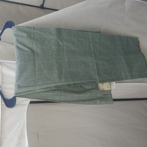 Vtg Nordstrom Blake's slacks pants  green blue  plaid golf size 38 uncut bottom